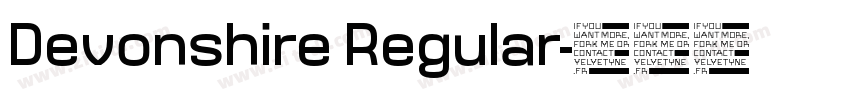 Devonshire Regular字体转换